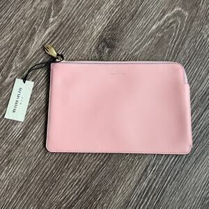 Alexis Bittar In My Dreams Large Zip Pouch Color Block Gold Plated Hand Charm